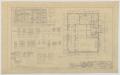Technical Drawing: Moore Residence, Hamlin, Texas: First Level Floor Plan