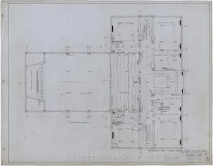 Primary view of object titled 'Ballinger High School: Second Story Mechanical Plan'.