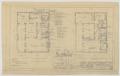 Technical Drawing: Moore Residence, Hamlin, Texas: Electrical and Plumbing Work