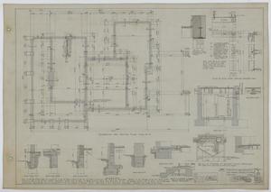 Primary view of object titled 'Caton Residence, Eastland, Texas: Foundation and Footing Plan'.