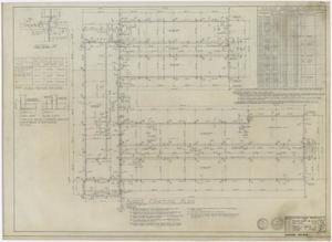 Primary view of object titled 'Big Lake High School Academic Building: Floor Framing Plan'.