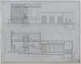 Thumbnail image of item number 1 in: 'Ballinger High School: Typical End Elevation and Longitudinal Section'.
