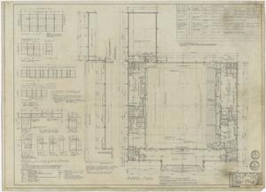 Primary view of object titled 'Big Lake High School Gymnasium: Floor Plan and Schedules'.