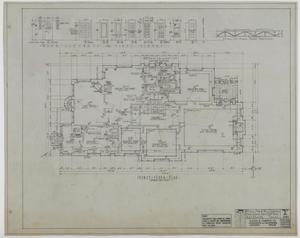 Primary view of object titled 'McRae Residence, Eastland, Texas: First Floor Plan'.