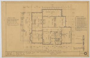 Primary view of object titled 'Pittard Residence, Anson, Texas: Floor Plan'.