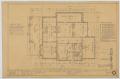 Thumbnail image of item number 1 in: 'Pittard Residence, Anson, Texas: Floor Plan'.