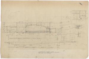 Primary view of object titled 'Big Lake High School Auditorium: Cross Sections'.