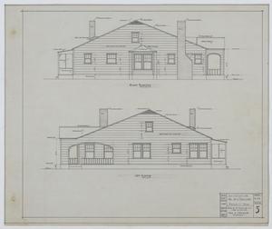 Sullivan Residence Additions, Dallas, Texas: Right and Left Elevation