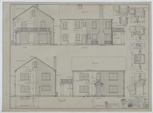 Primary view of object titled 'Guitar Residence, Colorado, Texas: Elevations'.