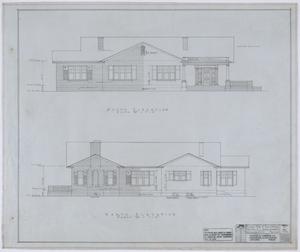 Primary view of object titled 'Abercrombie Residence, Archer City, Texas: South and North Elevations'.