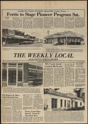 Primary view of object titled 'The Weekly Local (Ennis, Tex.), Vol. 50, No. 38, Ed. 1 Thursday, September 18, 1975'.