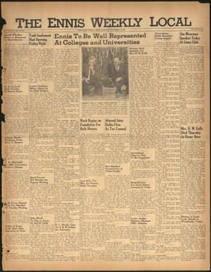 The Ennis Weekly Local (Ennis, Tex.), Vol. 21, No. 37, Ed. 1 Thursday, September 12, 1946
