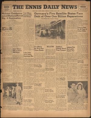 The Ennis Daily News (Ennis, Tex.), Vol. 55, No. 180, Ed. 1 Wednesday, July 31, 1946