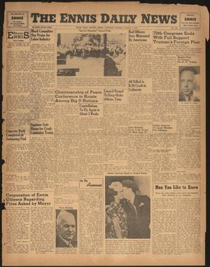 The Ennis Daily News (Ennis, Tex.), Vol. 55, No. 183, Ed. 1 Saturday, August 3, 1946