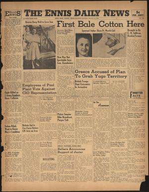 The Ennis Daily News (Ennis, Tex.), Vol. 55, No. 189, Ed. 1 Saturday, August 10, 1946
