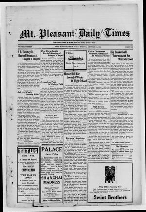 Mt. Pleasant Daily Times (Mount Pleasant, Tex.), Vol. 14, No. 243, Ed. 1 Tuesday, December 19, 1933