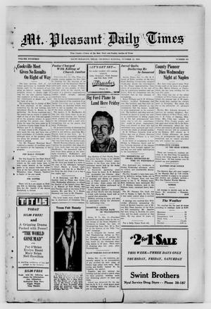 Mt. Pleasant Daily Times (Mount Pleasant, Tex.), Vol. 14, No. 181, Ed. 1 Thursday, October 12, 1933