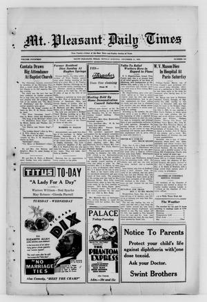 Mt. Pleasant Daily Times (Mount Pleasant, Tex.), Vol. 14, No. 236, Ed. 1 Monday, December 11, 1933
