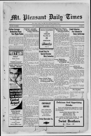 Mt. Pleasant Daily Times (Mount Pleasant, Tex.), Vol. 14, No. 87, Ed. 1 Saturday, June 24, 1933