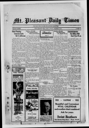 Mt. Pleasant Daily Times (Mount Pleasant, Tex.), Vol. 14, No. 250, Ed. 1 Friday, December 29, 1933