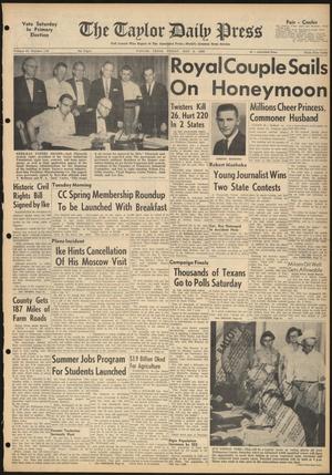 The Taylor Daily Press (Taylor, Tex.), Vol. 47, No. 118, Ed. 1 Friday, May 6, 1960