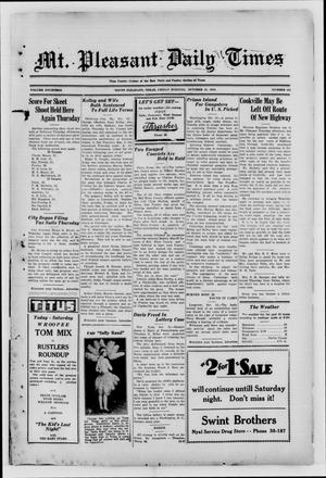 Mt. Pleasant Daily Times (Mount Pleasant, Tex.), Vol. 14, No. 182, Ed. 1 Friday, October 13, 1933
