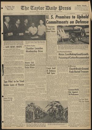 The Taylor Daily Press (Taylor, Tex.), Vol. 47, No. 121, Ed. 1 Tuesday, May 10, 1960