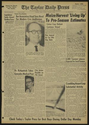 The Taylor Daily Press (Taylor, Tex.), Vol. 48, No. 197, Ed. 1 Sunday, August 6, 1961