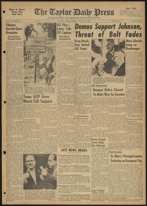 The Taylor Daily Press (Taylor, Tex.), Vol. 47, No. 151, Ed. 1 Tuesday, June 14, 1960