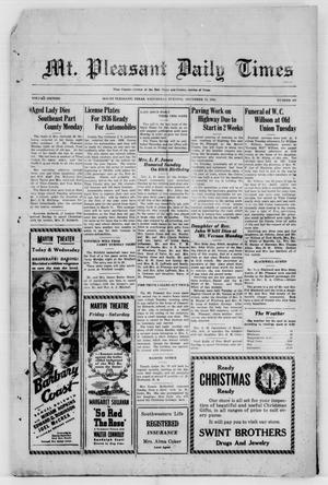 Mt. Pleasant Daily Times (Mount Pleasant, Tex.), Vol. 16, No. 260, Ed. 1 Tuesday, December 24, 1935
