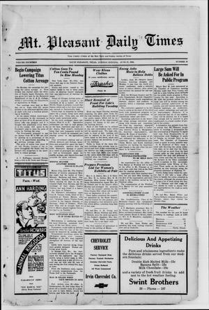 Mt. Pleasant Daily Times (Mount Pleasant, Tex.), Vol. 14, No. 89, Ed. 1 Tuesday, June 27, 1933