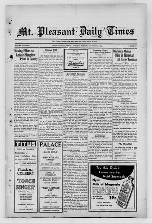 Mt. Pleasant Daily Times (Mount Pleasant, Tex.), Vol. 14, No. 220, Ed. 1 Tuesday, November 21, 1933