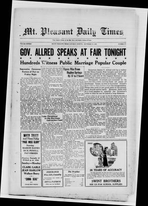 Mt. Pleasant Daily Times (Mount Pleasant, Tex.), Vol. 16, No. 177, Ed. 1 Saturday, September 28, 1935
