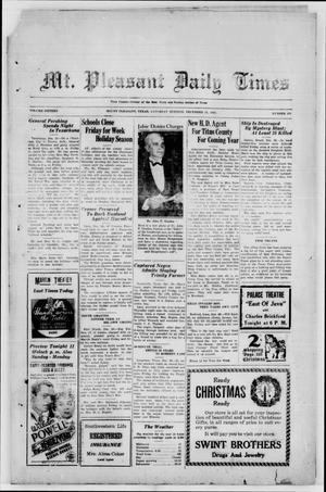 Mt. Pleasant Daily Times (Mount Pleasant, Tex.), Vol. 16, No. 258, Ed. 1 Saturday, December 21, 1935