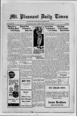 Mt. Pleasant Daily Times (Mount Pleasant, Tex.), Vol. 16, No. 86, Ed. 1 Tuesday, June 11, 1935