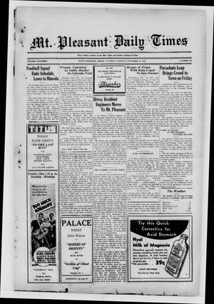 Mt. Pleasant Daily Times (Mount Pleasant, Tex.), Vol. 14, No. 224, Ed. 1 Saturday, November 25, 1933