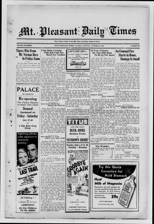 Mt. Pleasant Daily Times (Mount Pleasant, Tex.), Vol. 14, No. 202, Ed. 1 Saturday, October 28, 1933