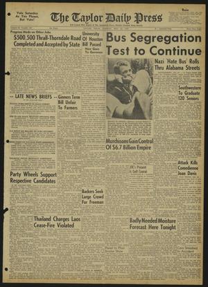 The Taylor Daily Press (Taylor, Tex.), Vol. 48, No. 134, Ed. 1 Tuesday, May 23, 1961