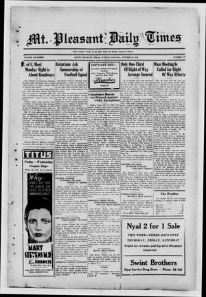 Mt. Pleasant Daily Times (Mount Pleasant, Tex.), Vol. 14, No. 179, Ed. 1 Tuesday, October 10, 1933