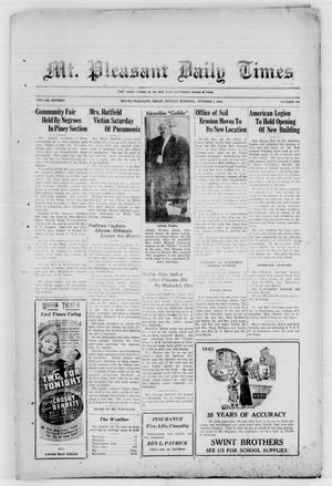 Mt. Pleasant Daily Times (Mount Pleasant, Tex.), Vol. 16, No. 184, Ed. 1 Monday, October 7, 1935