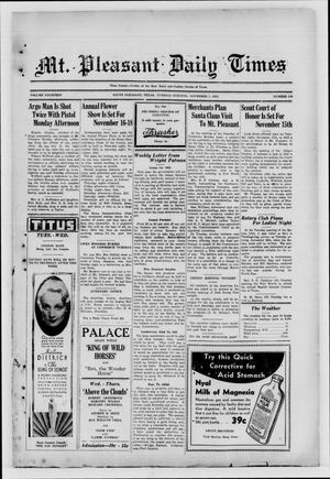 Mt. Pleasant Daily Times (Mount Pleasant, Tex.), Vol. 14, No. 210, Ed. 1 Tuesday, November 7, 1933