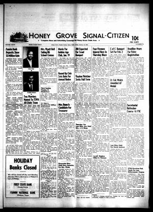 Honey Grove Signal-Citizen (Honey Grove, Tex.), Vol. 77, No. 52, Ed. 1 Friday, January 16, 1970