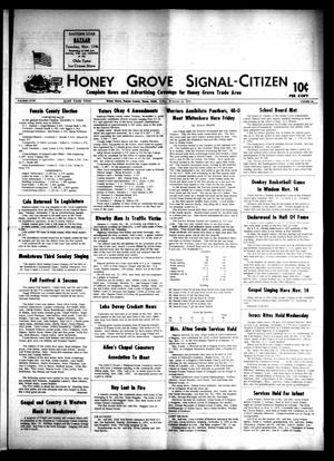 Primary view of object titled 'Honey Grove Signal-Citizen (Honey Grove, Tex.), Vol. 78, No. 42, Ed. 1 Friday, November 13, 1970'.
