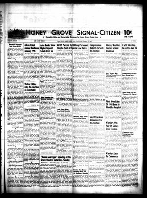 Primary view of object titled 'Honey Grove Signal-Citizen (Honey Grove, Tex.), Vol. 77, No. 1, Ed. 1 Friday, January 12, 1968'.