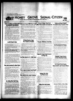 Primary view of object titled 'Honey Grove Signal-Citizen (Honey Grove, Tex.), Vol. 78, No. 15, Ed. 1 Friday, May 8, 1970'.