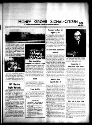 Honey Grove Signal-Citizen (Honey Grove, Tex.), Vol. 79, No. 30, Ed. 1 Friday, August 20, 1971