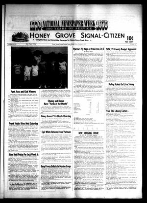 Primary view of object titled 'Honey Grove Signal-Citizen (Honey Grove, Tex.), Vol. 78, No. 37, Ed. 1 Friday, October 9, 1970'.