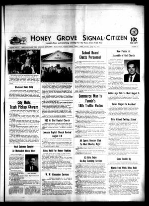 Primary view of object titled 'Honey Grove Signal-Citizen (Honey Grove, Tex.), Vol. 79, No. 27, Ed. 1 Friday, July 30, 1971'.