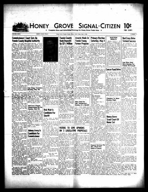 Primary view of object titled 'Honey Grove Signal-Citizen (Honey Grove, Tex.), Vol. 77, No. 17, Ed. 1 Friday, May 3, 1968'.