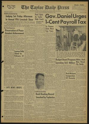 The Taylor Daily Press (Taylor, Tex.), Vol. 48, No. 26, Ed. 1 Wednesday, January 18, 1961
